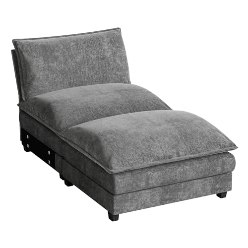 Modular Sectional Sofa with Reversible Ottoman