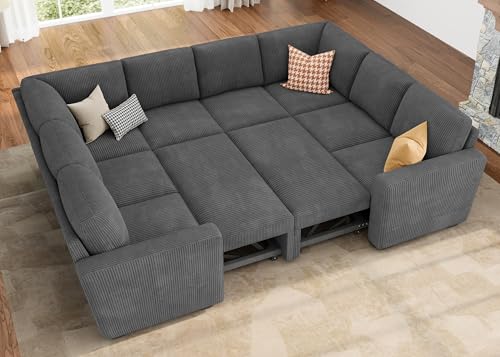 Corduroy Modular Sleeper Sectional